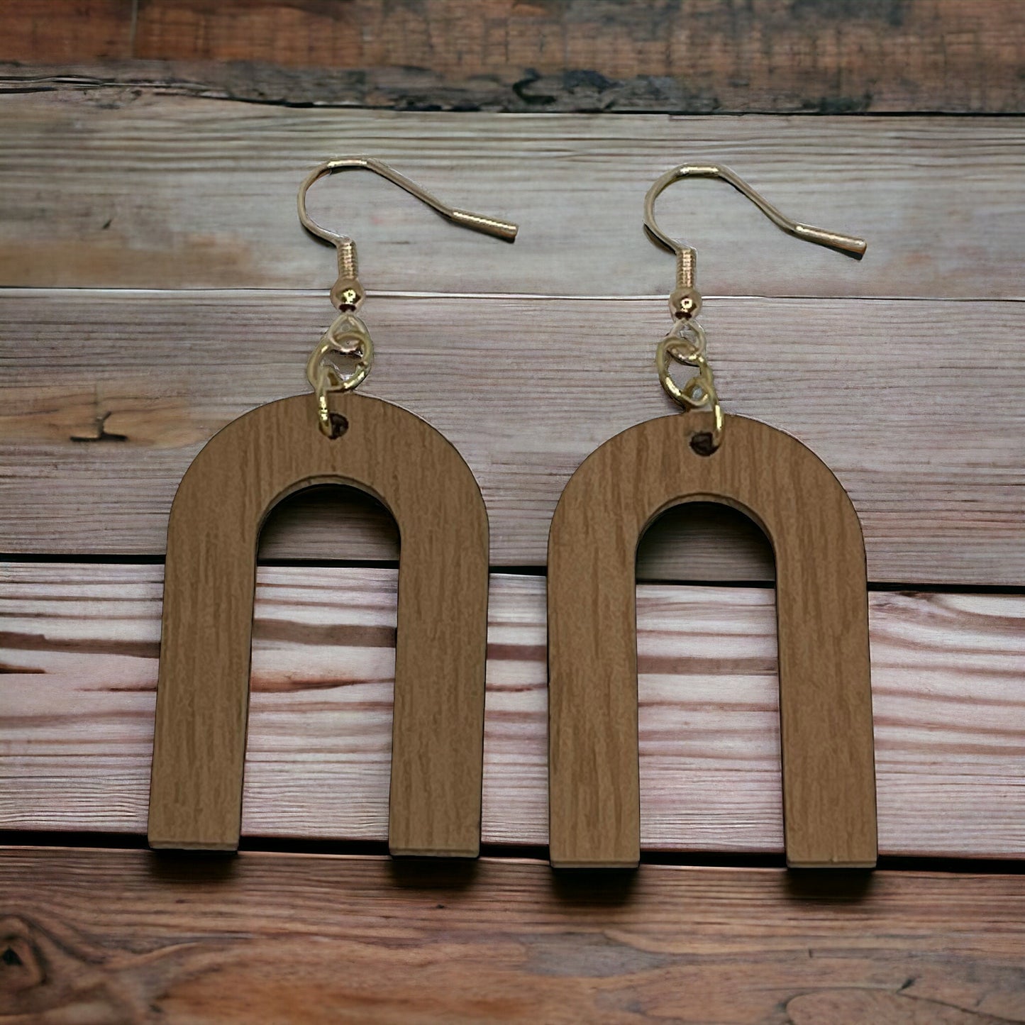 Custom Wood Earrings-ARCH