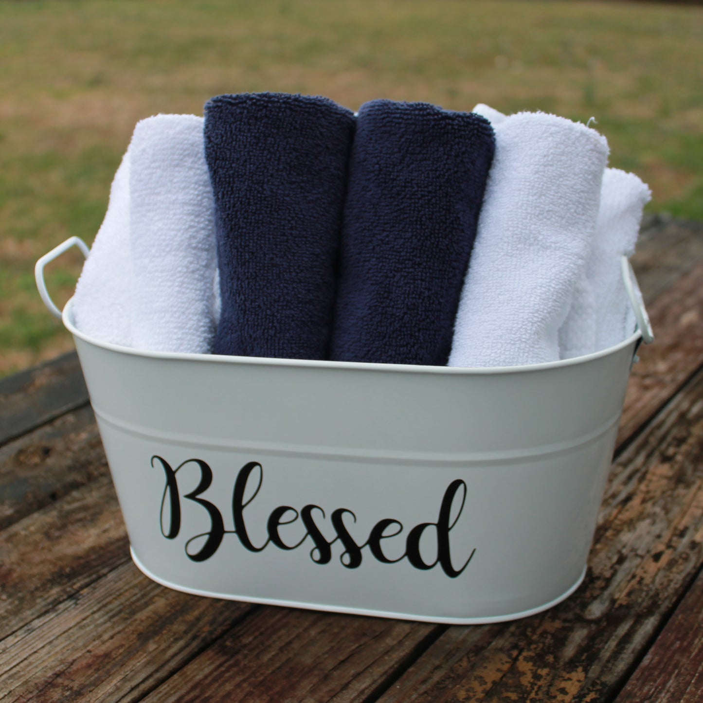 "Blessed" Metal Bucket