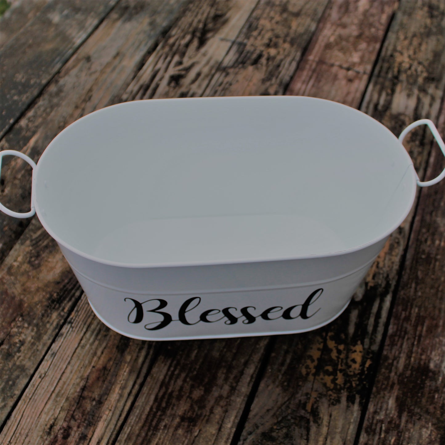 "Blessed" Metal Bucket