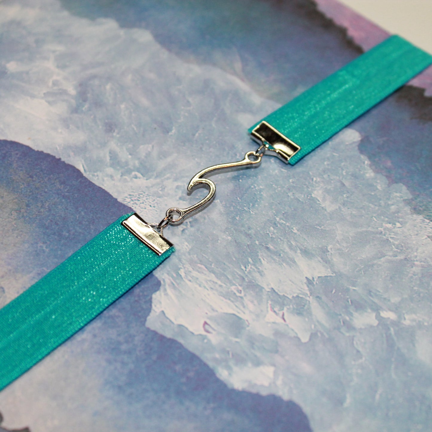 Handmade Elastic Journal Band-OCEAN WAVE