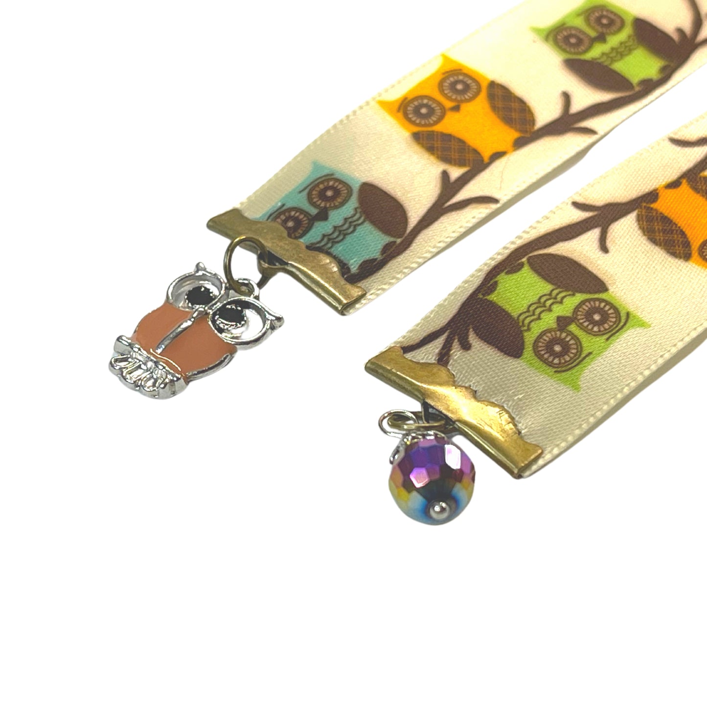 Handcrafted Charm Bookmark-OWLS