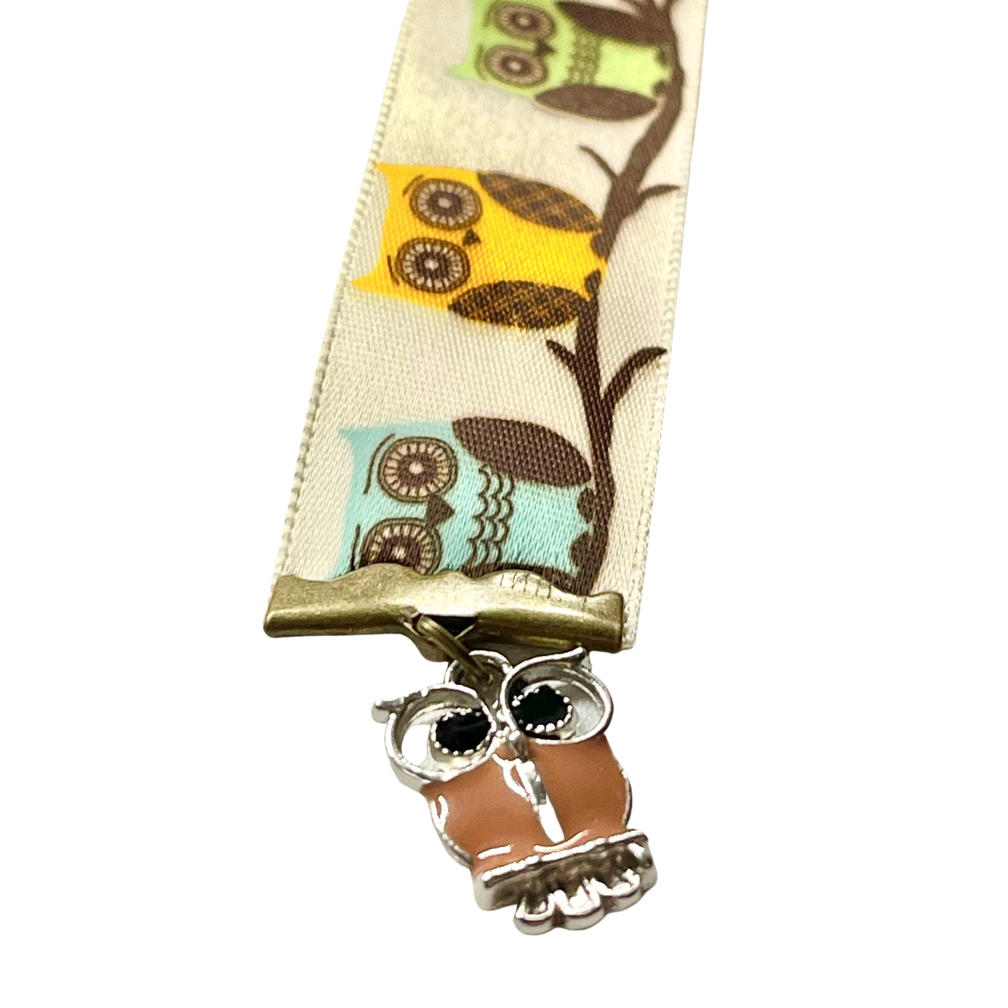 Handcrafted Charm Bookmark-OWLS