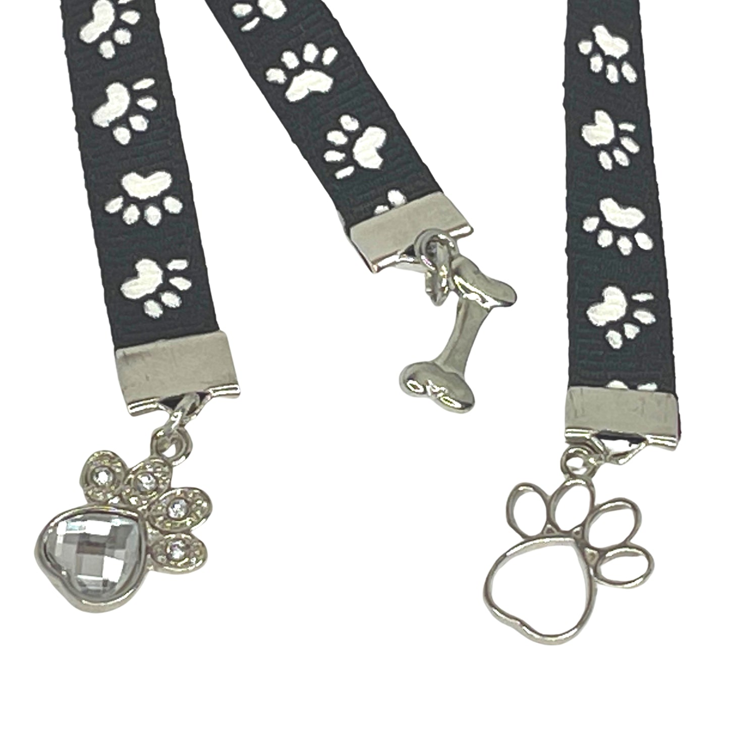 Handcrafted Charm Bookmark-PAW PRINT