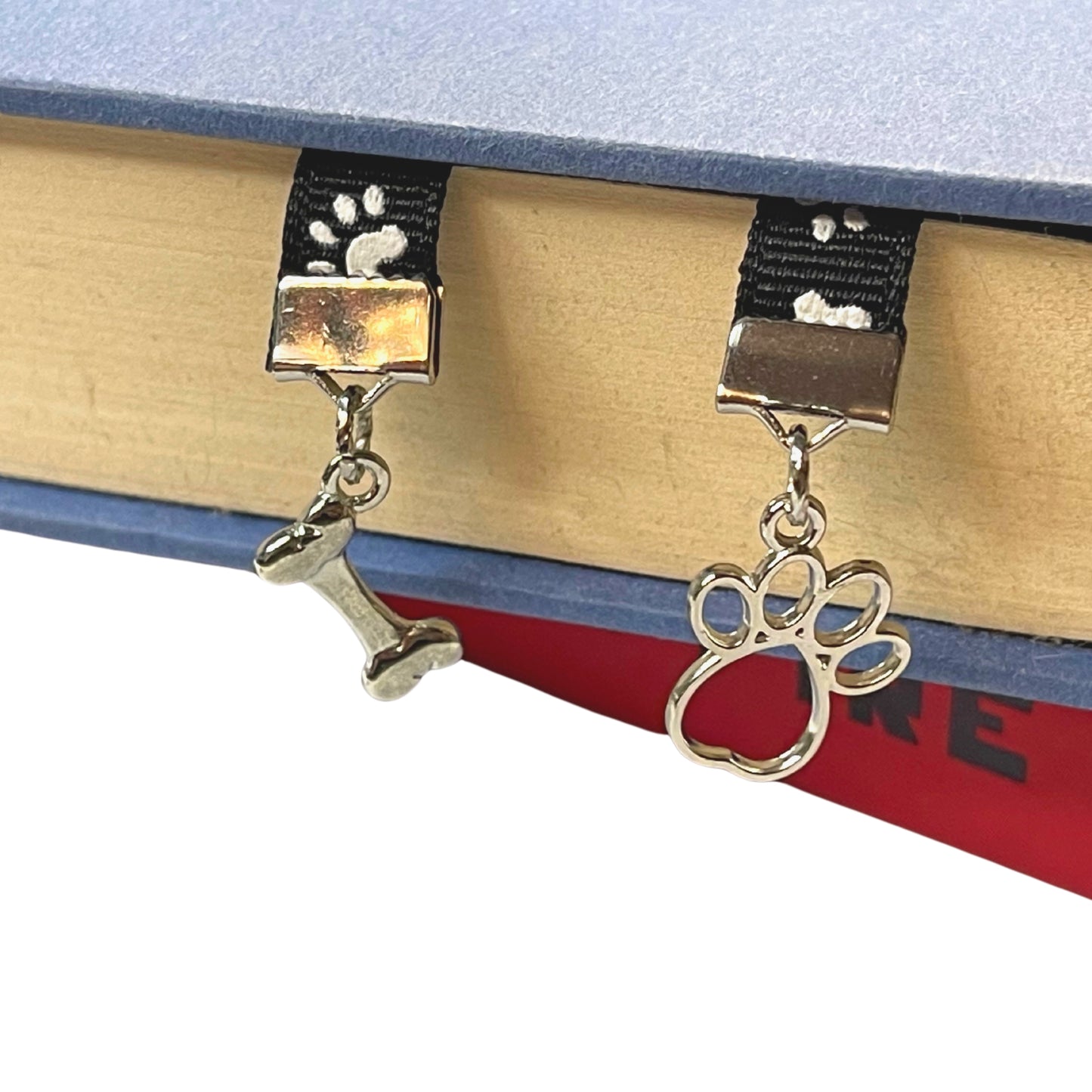 Handcrafted Charm Bookmark-PAW PRINT