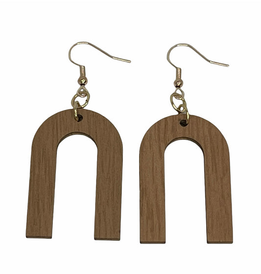 Custom Wood Earrings-ARCH